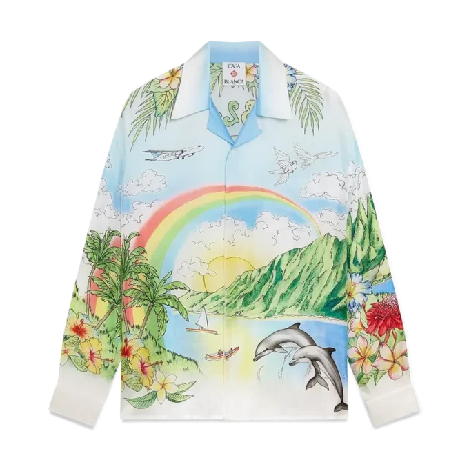 Aloha Langarm-Seidenhemd Aloha Langarm-Seidenhemd