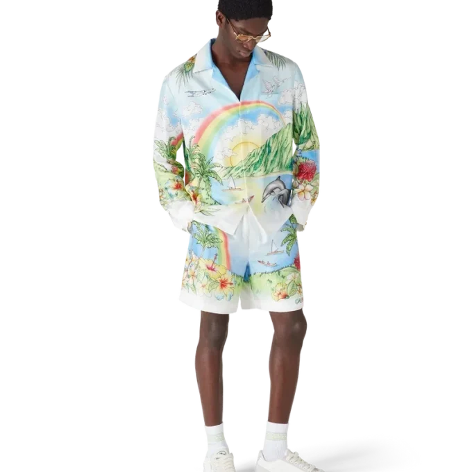 Aloha Langarm-Seidenhemd Aloha Langarm-Seidenhemd