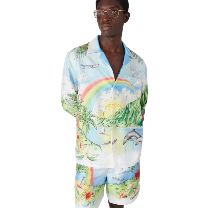 Aloha Langarm-Seidenhemd Aloha Langarm-Seidenhemd