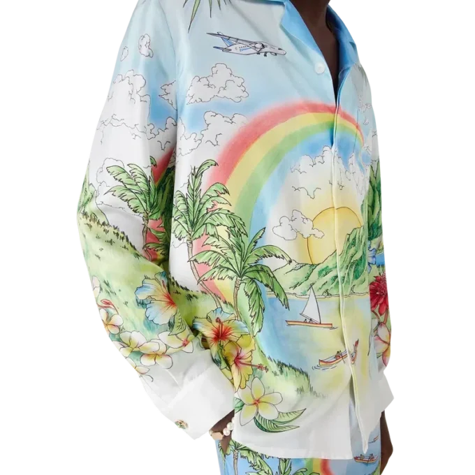 Aloha Langarm-Seidenhemd Aloha Langarm-Seidenhemd