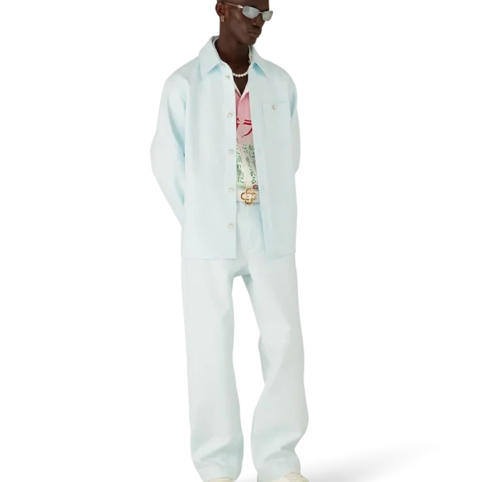 Arbeitshose aus Baumwolle mit Monogramm