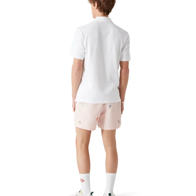 Bade-Shorts mit gesticktem Motiv