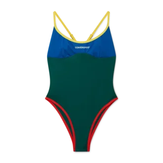 Badeanzug mit Farbblöcken