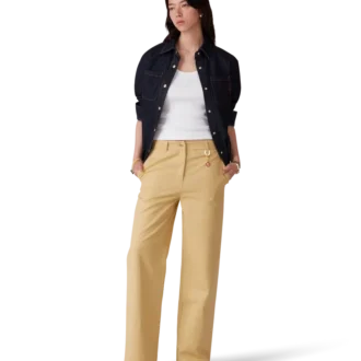 Baumwoll-Jacquard-Hose mit Monogramm