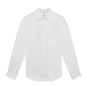 Baumwoll-Oxford-Hemd mit Monogramm-Jacquard