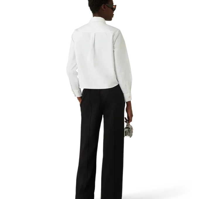 Baumwollhemd mit Pearl-Diamant-Patch