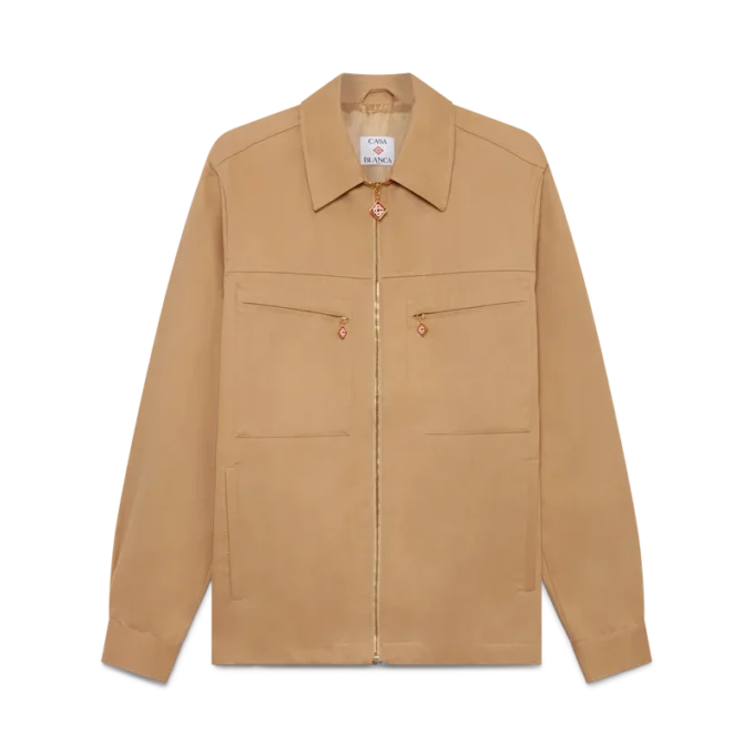 Baumwolljacke mit Reißverschluss