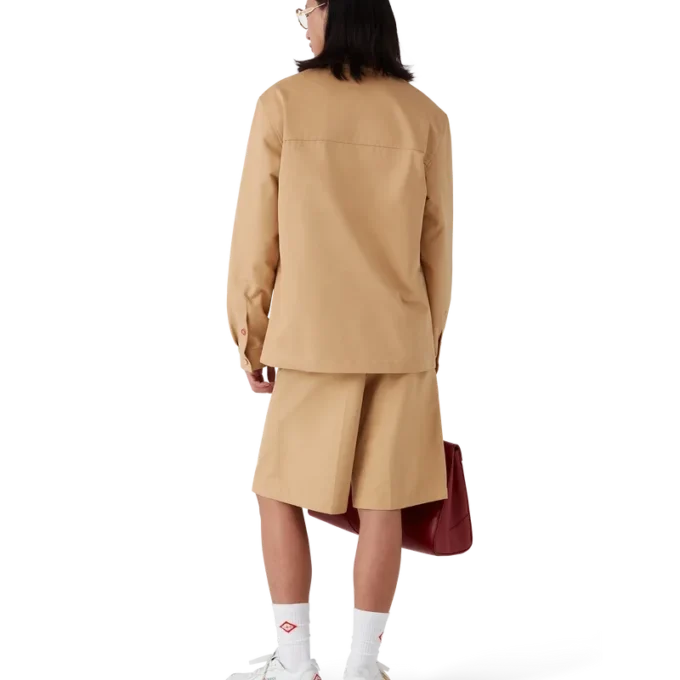 Baumwolljacke mit Reißverschluss