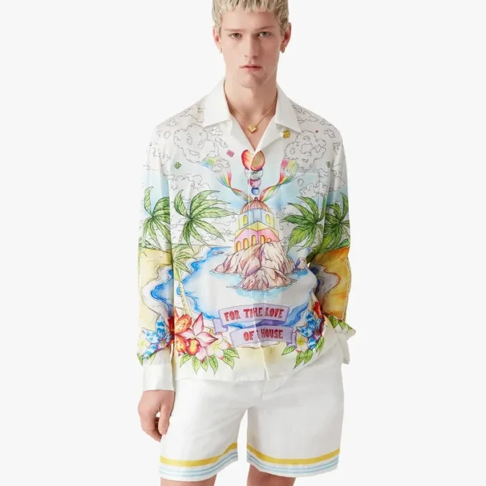 Better Days Langarm-Seidenhemd