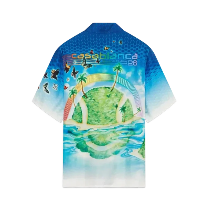 Beyond Destiny Kurzarm-Seidenhemd