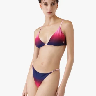 Bikini-Hose mit Aubergine-Farbverlauf