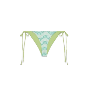 Bikini-Höschen mit wellenförmigem Monogramm