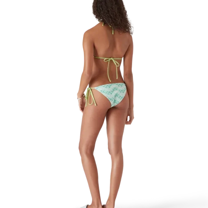 Bikini-Höschen mit wellenförmigem Monogramm