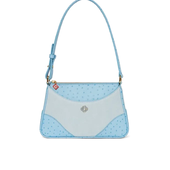 Blaue Jeanne Pochette-Umhängetasche Blaue Jeanne Pochette-Umhängetasche