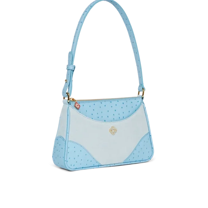 Blaue Jeanne Pochette-Umhängetasche Blaue Jeanne Pochette-Umhängetasche