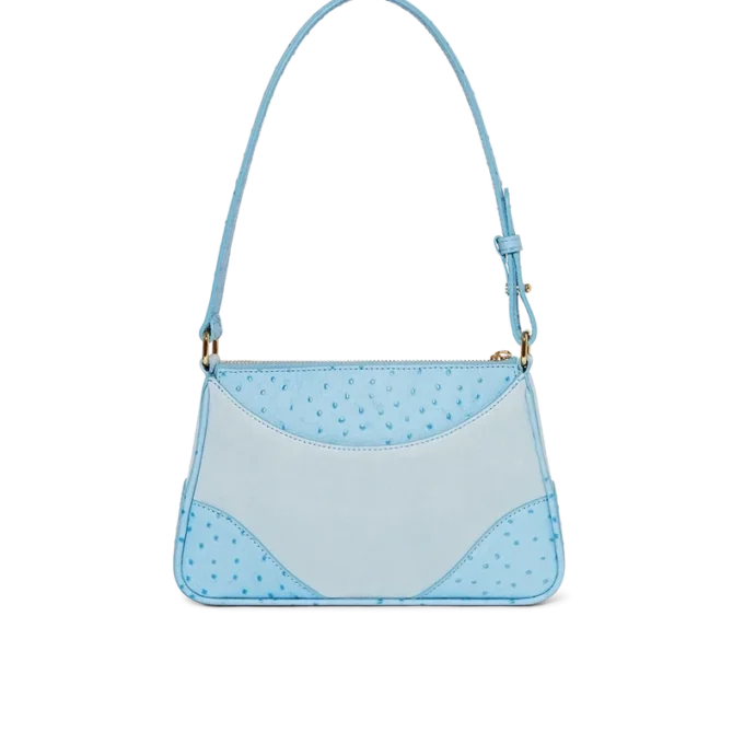 Blaue Jeanne Pochette-Umhängetasche Blaue Jeanne Pochette-Umhängetasche