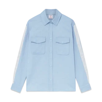 Blaues Monogram-Langarmhemd