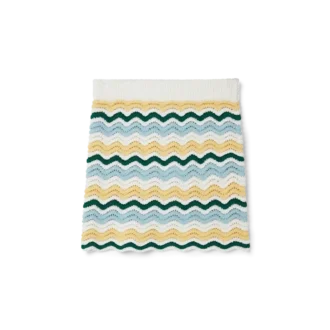 Bouclé-Rock mit Wellenmuster