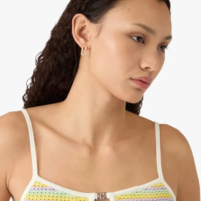 Bourgeois gestreiftes Minikleid