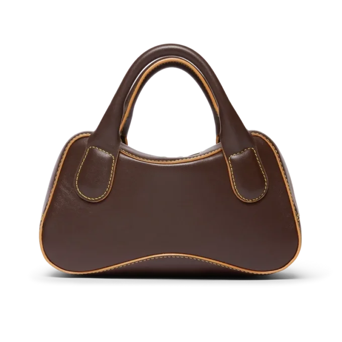 Braune Micro-Bowlingtasche
