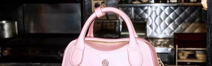 Braune Micro-Bowlingtasche