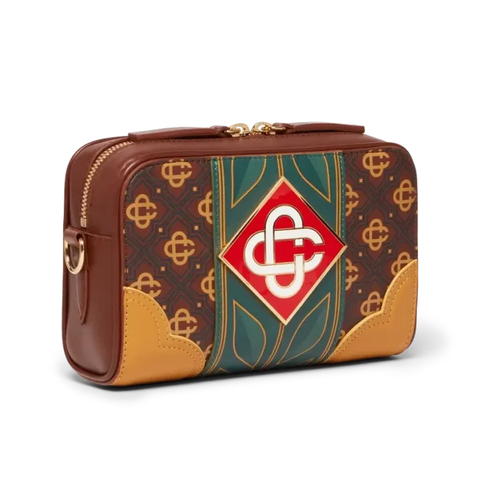 Braune Monogram-Umhängetasche Braune Monogram-Umhängetasche