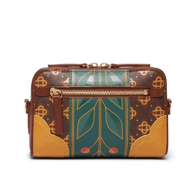 Braune Monogram-Umhängetasche Braune Monogram-Umhängetasche