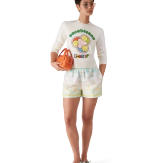 Candy Icons Seiden-Twill-Shorts