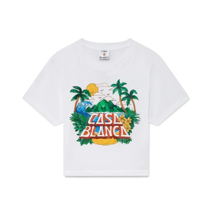 Casa Beach Wave Cropped T-Shirt Casa Beach Wave Cropped T-Shirt