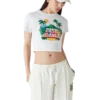 Casa Beach Wave Cropped T-Shirt Casa Beach Wave Cropped T-Shirt