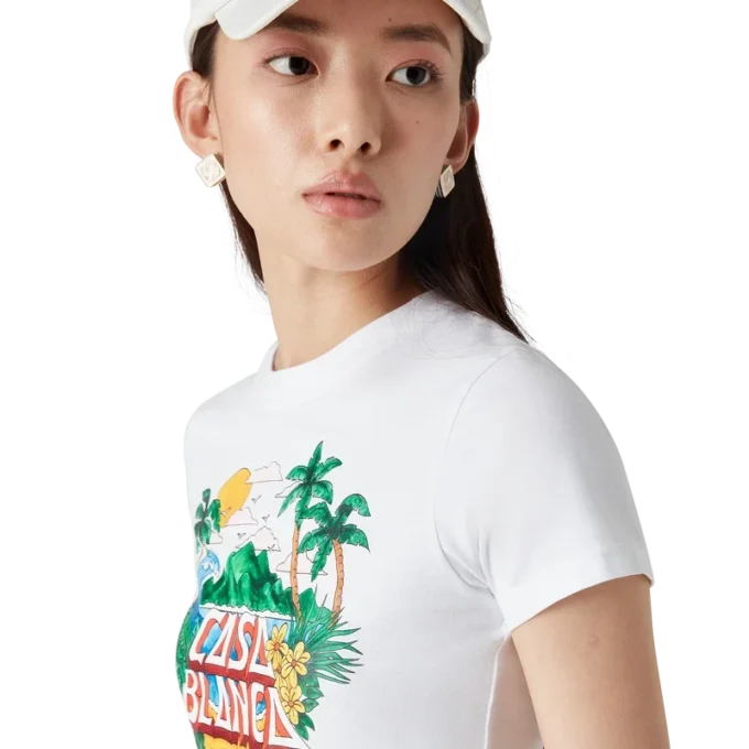 Casa Beach Wave Cropped T-Shirt Casa Beach Wave Cropped T-Shirt