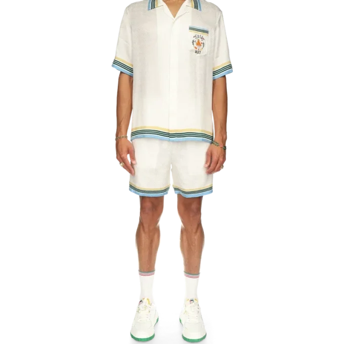 Casa Way Kurzarm-Seidenhemd