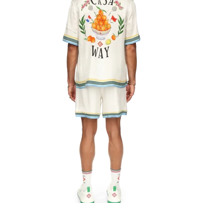 Casa Way Kurzarm-Seidenhemd