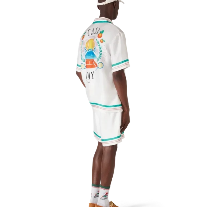 Casa Way Kurzarm-Seidenhemd