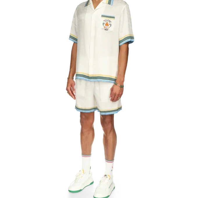 Casa Way Kurzarm-Seidenhemd