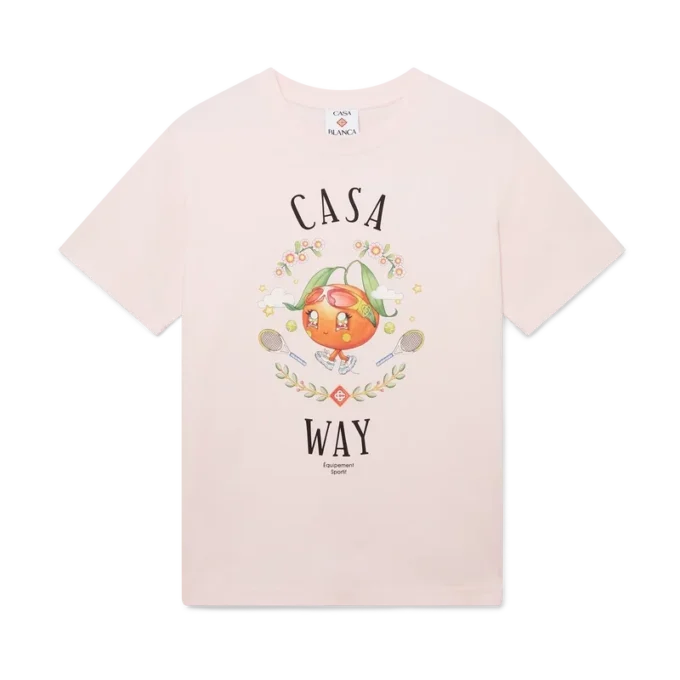 Casa Way Orange Mascot Kurzarm-T-Shirt