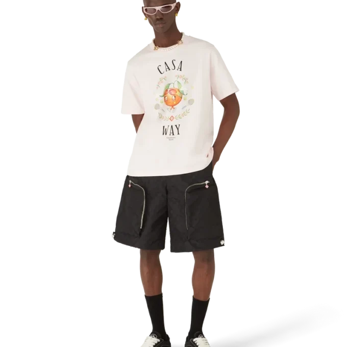 Casa Way Orange Mascot Kurzarm-T-Shirt