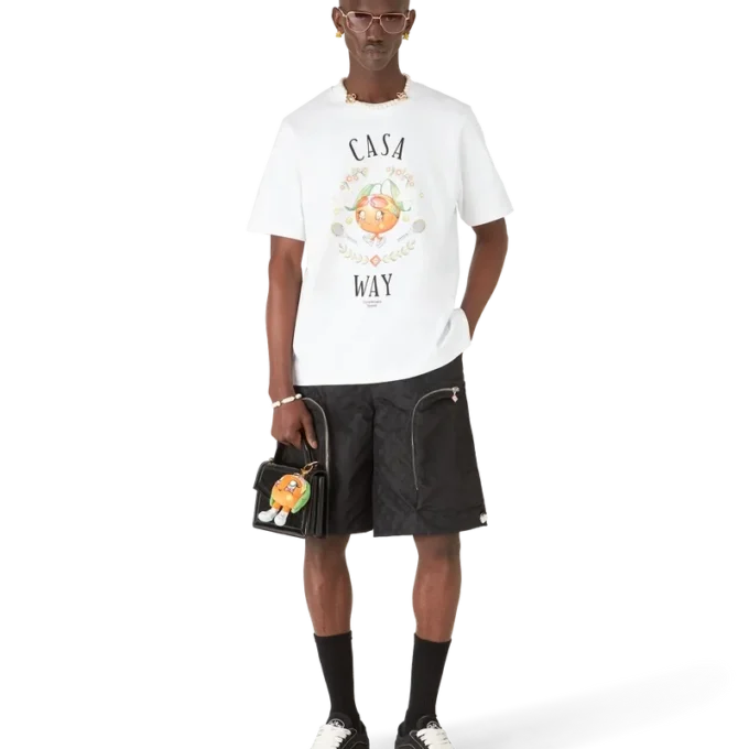 Casa Way Orange Mascot Kurzarm-T-Shirt