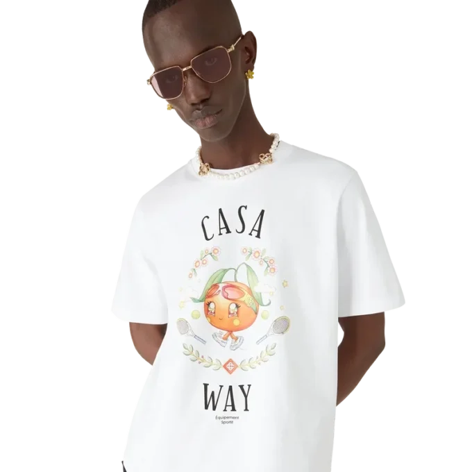 Casa Way Orange Mascot Kurzarm-T-Shirt