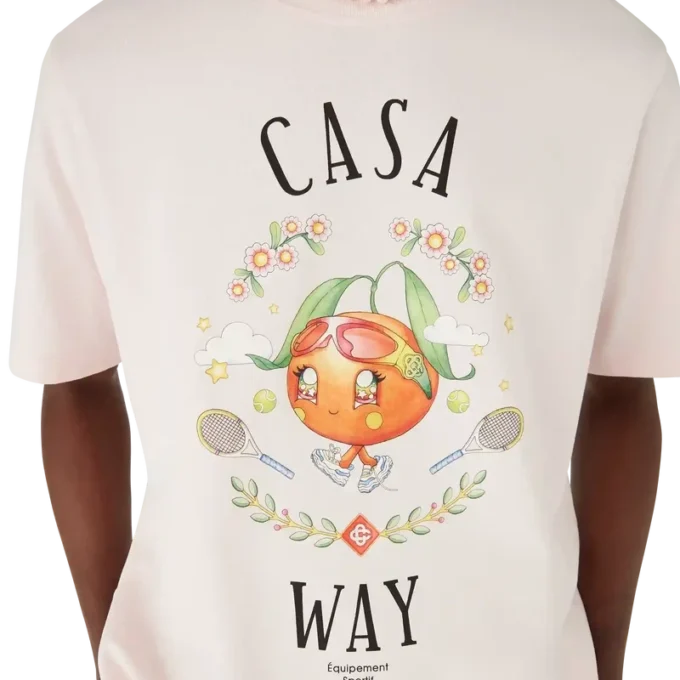 Casa Way Orange Mascot Kurzarm-T-Shirt