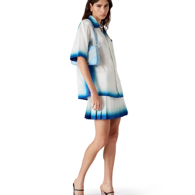 Casa Way Skate-Plisseerock aus Seide Casa Way Skate-Plisseerock aus Seide