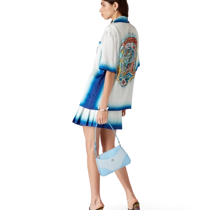 Casa Way Skate-Plisseerock aus Seide Casa Way Skate-Plisseerock aus Seide