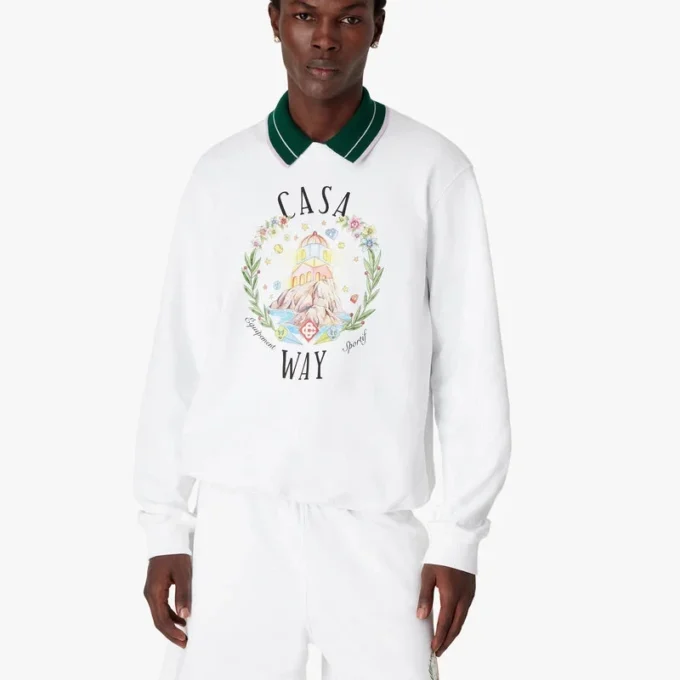 Casa Way Sweatshirt mit Rundhalsausschnitt