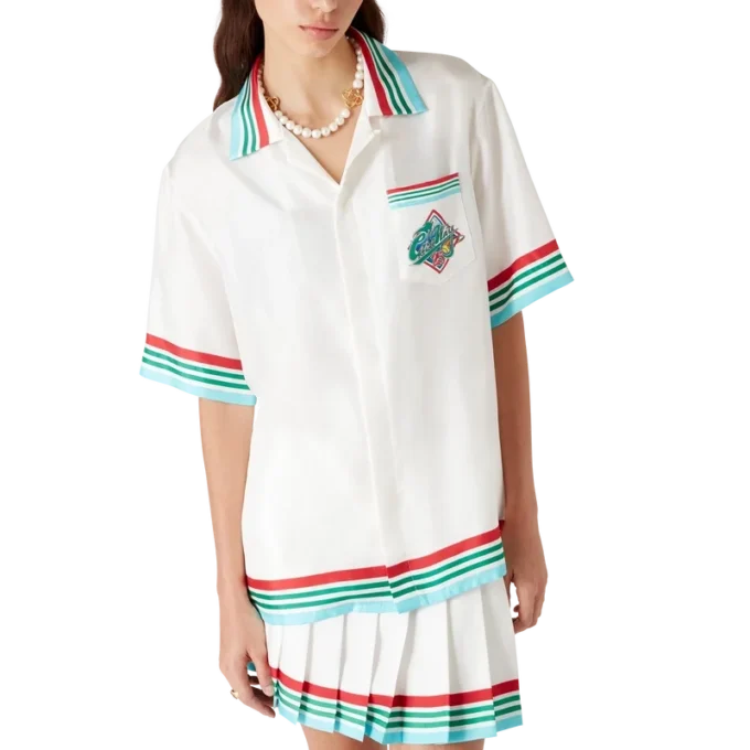 Casa Way World Series Kurzarm-Seidenhemd