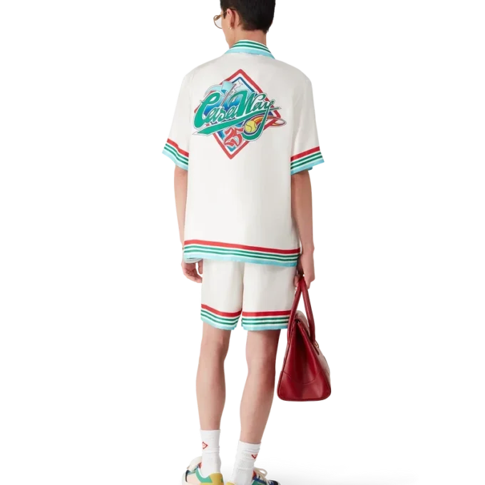 Casa Way World Series Kurzarm-Seidenhemd