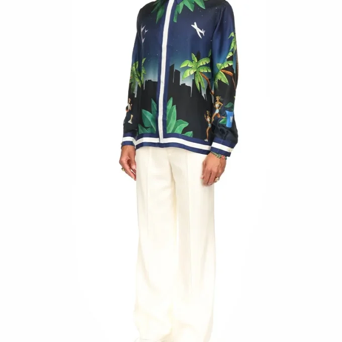 Casablanca Athletic Club Seidenhemd