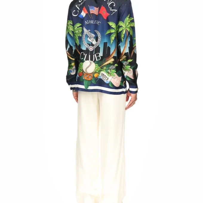 Casablanca Athletic Club Seidenhemd