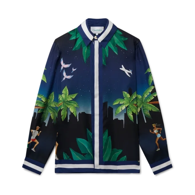 Casablanca Athletic Club Seidenhemd