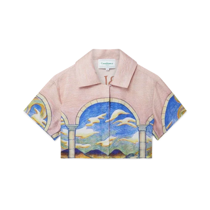 Chevaux Sauvages Kurzes Seidenhemd Chevaux Sauvages Kurzes Seidenhemd