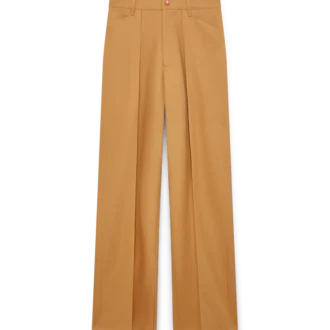 Chino aus Wolle mit Falten